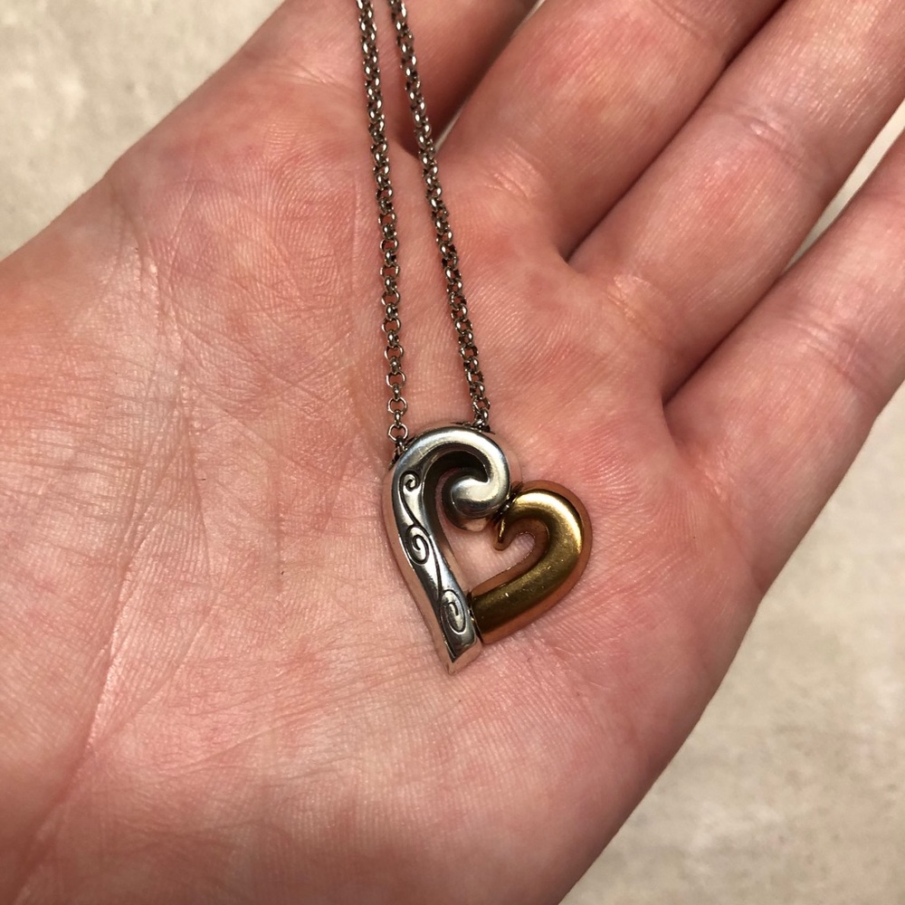 brighton love forever heart necklace NWT